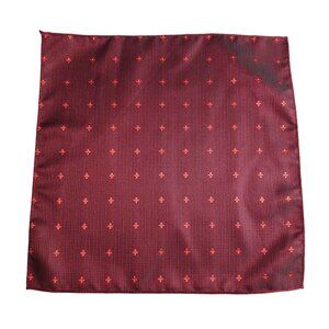 Pocket Square Silk Formal Red Maroon Black Accessory Suit Wedding Prom Gift